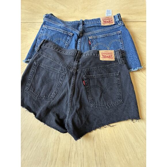 Levi's 501 Button Fly Womens Jean Shorts Sz 31 Denim & Black MSRP $59 Lot Of 2 - Picture 15 of 16